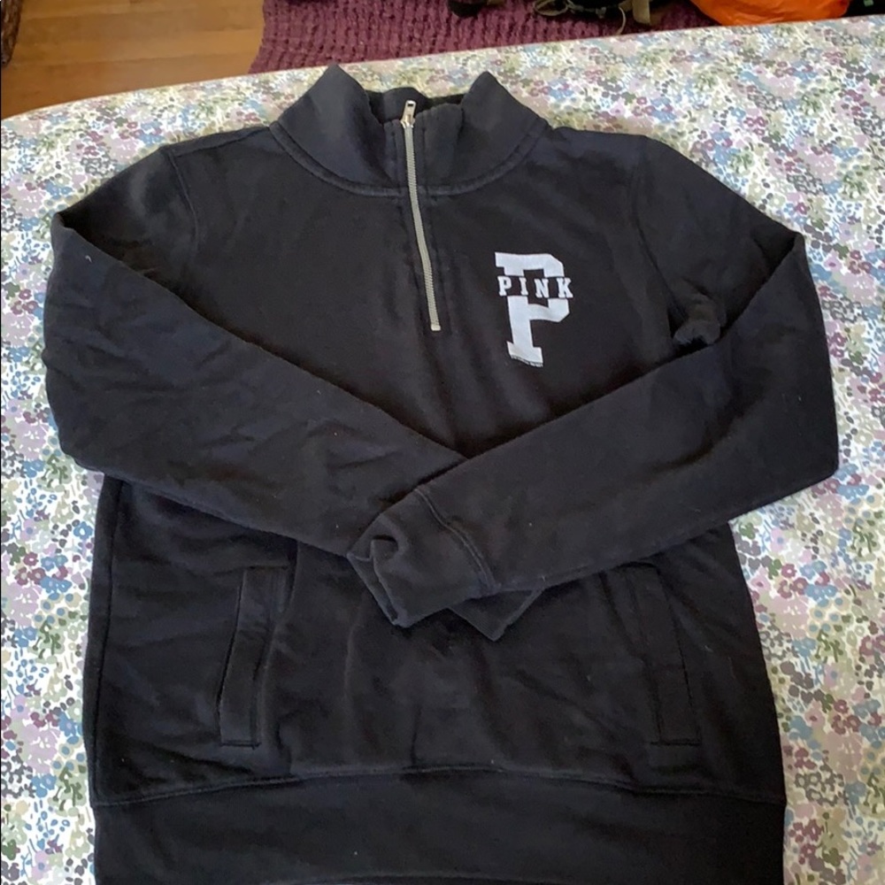 Pink Half Zip Sweater